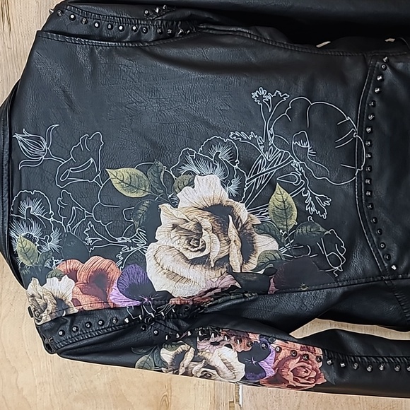 NWOT Blank NYC Love and Leave Faux Leather Moto Jacket Sz S - Picture 6 of 8